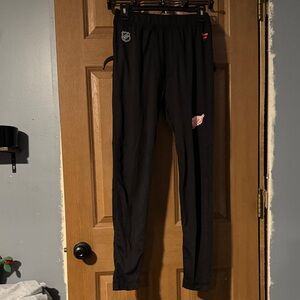 Fanatics Black and White Authentic Detroit Red Wings Men’s athletic leggings